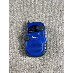 DURABRAND PR35M AM FM Sports Radio Blue Portable Clip On TESTED WORKS